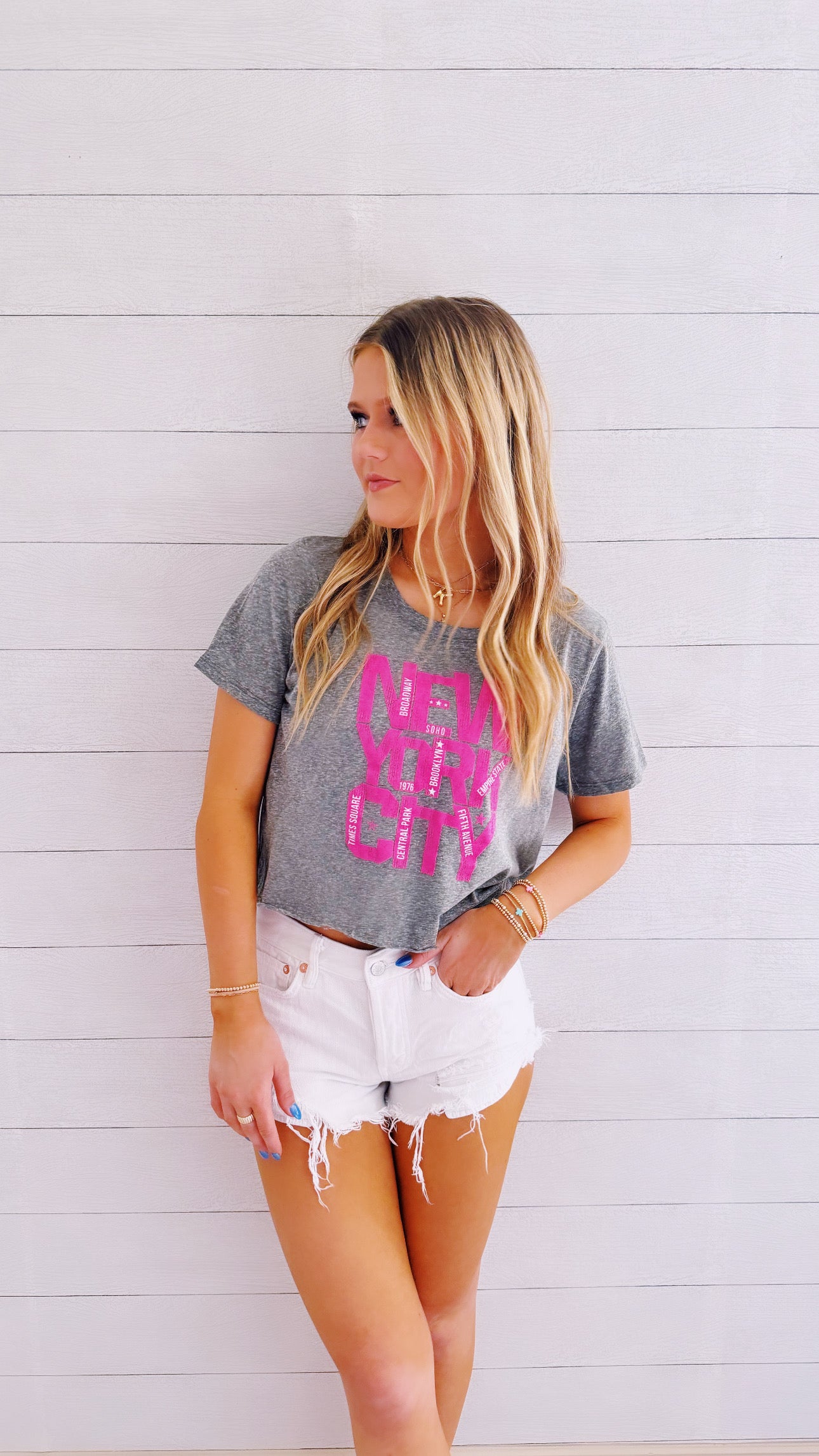 NYC Landmark Cropped Tee