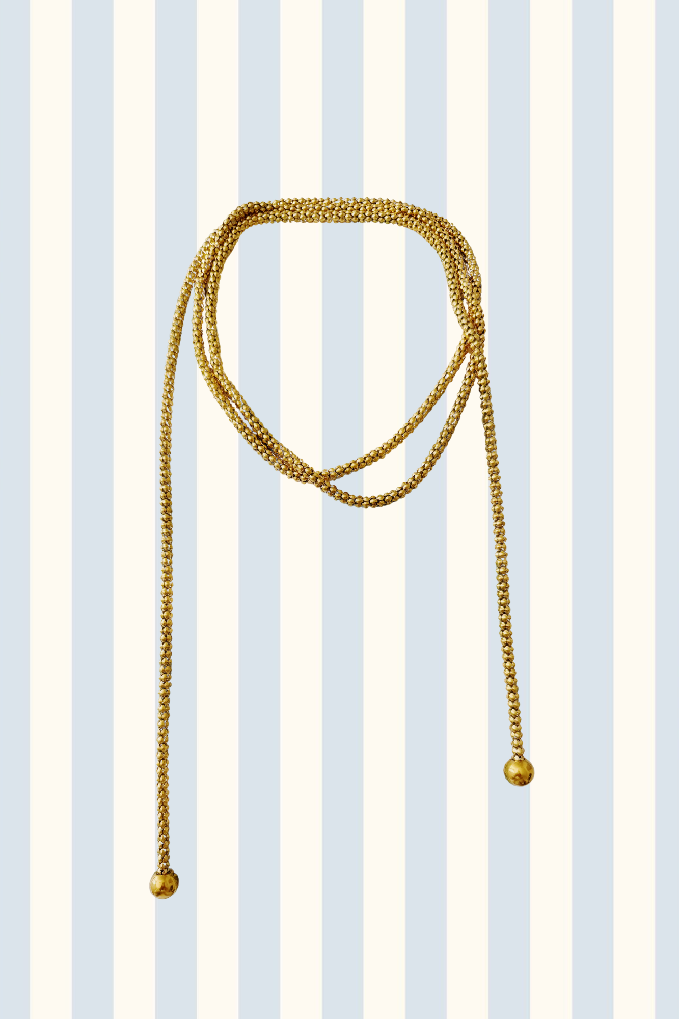 Gold Tie Wrap Necklace