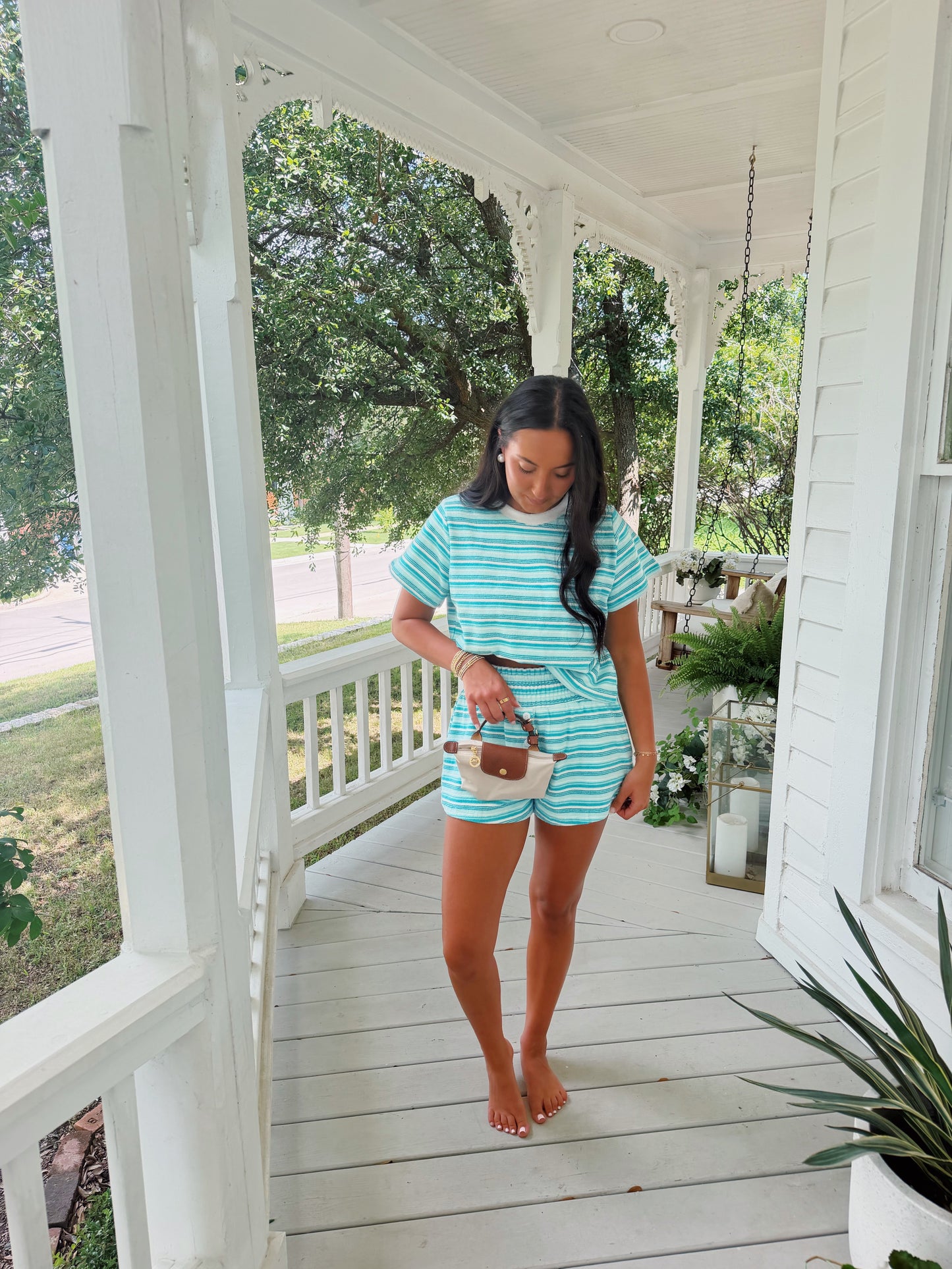 Striped Set- Blue