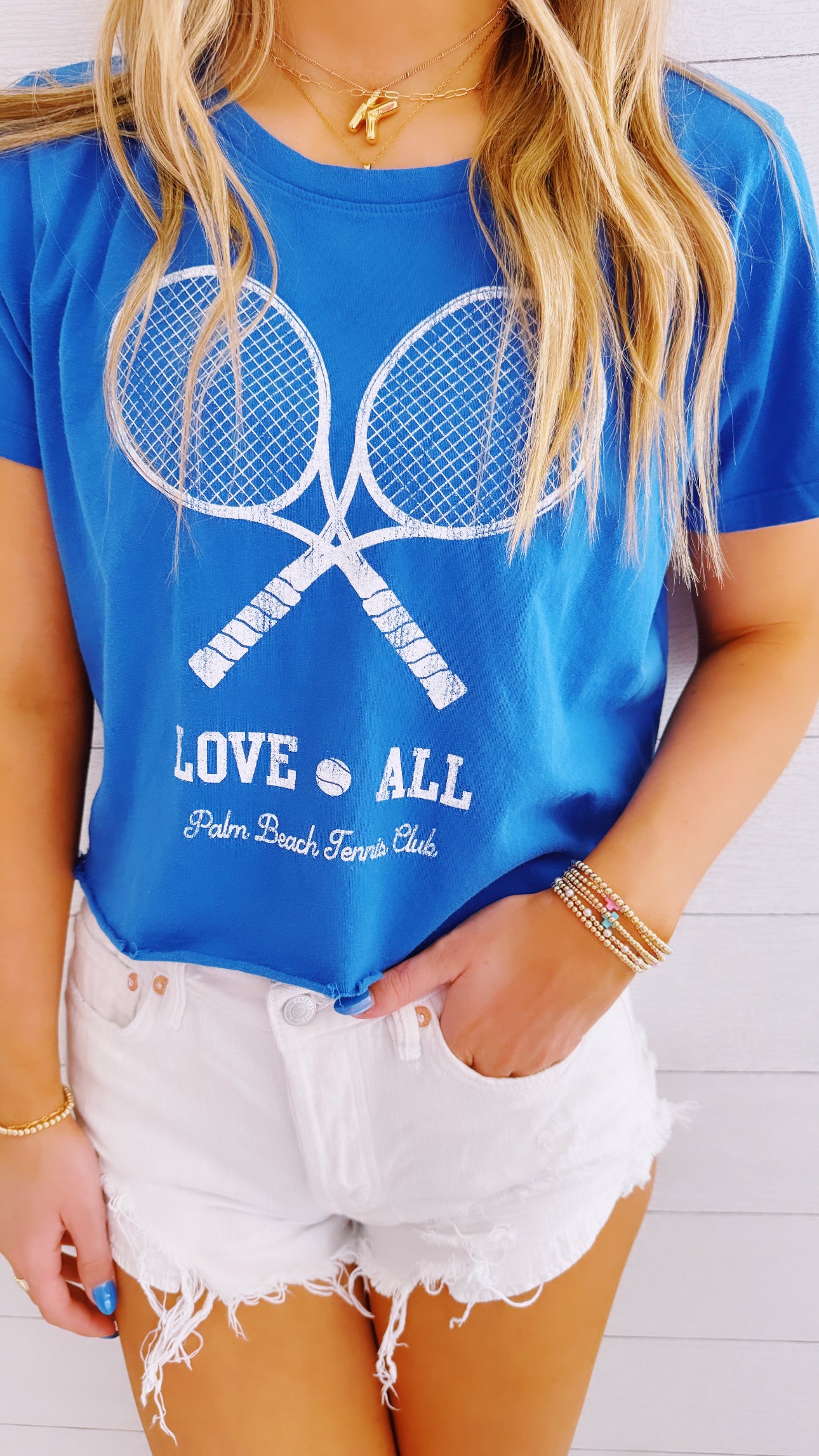 Love All Tennis Cropped Tee