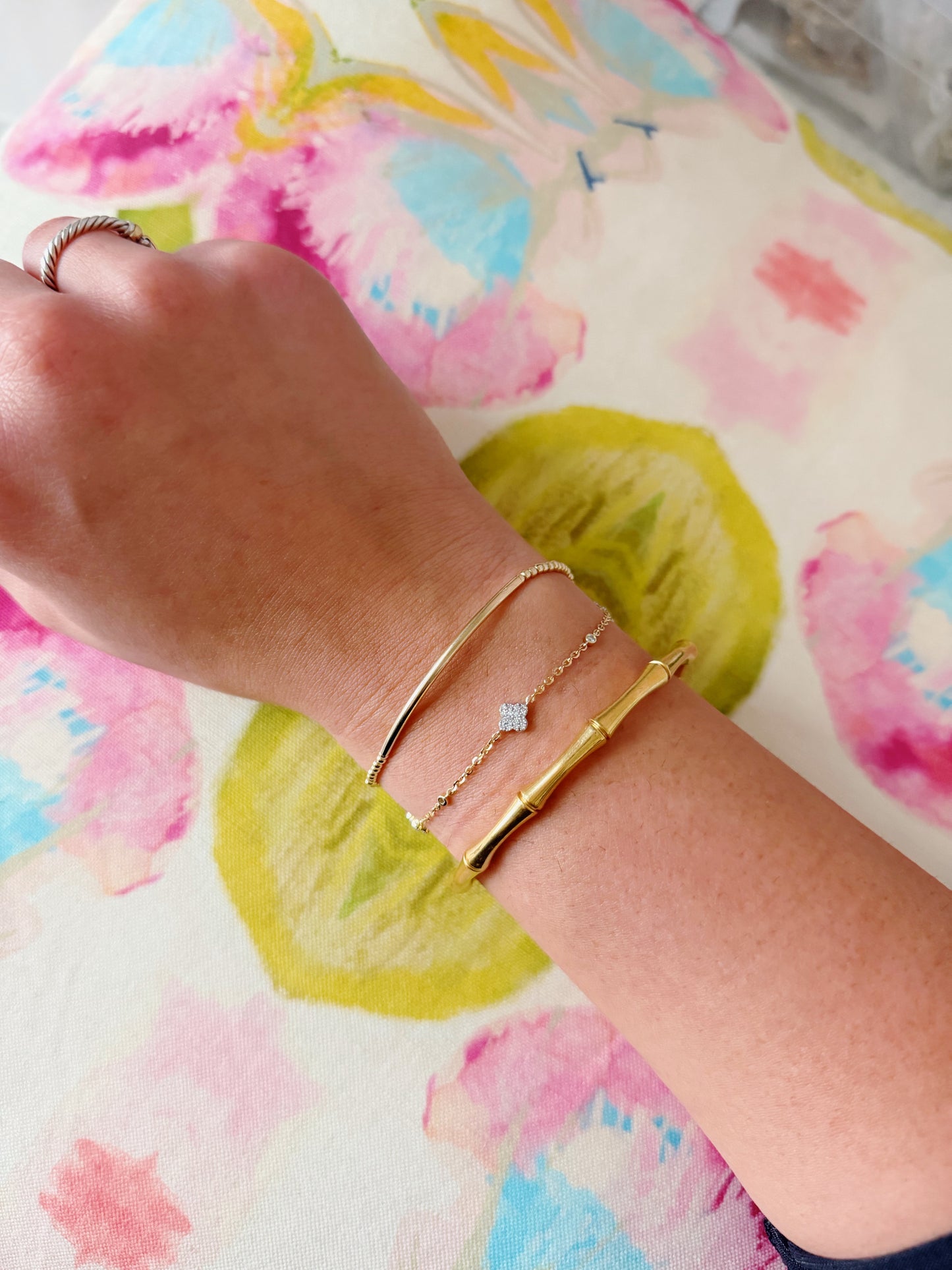 Gold Bamboo Bracelet