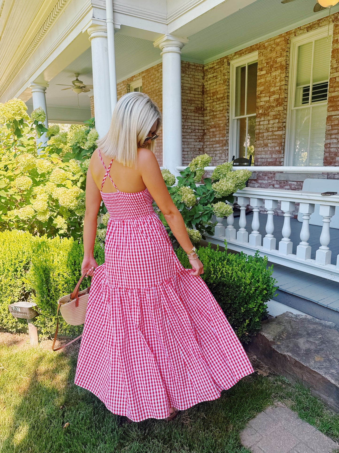 Sideline Sweetheart Maxi- Red/White