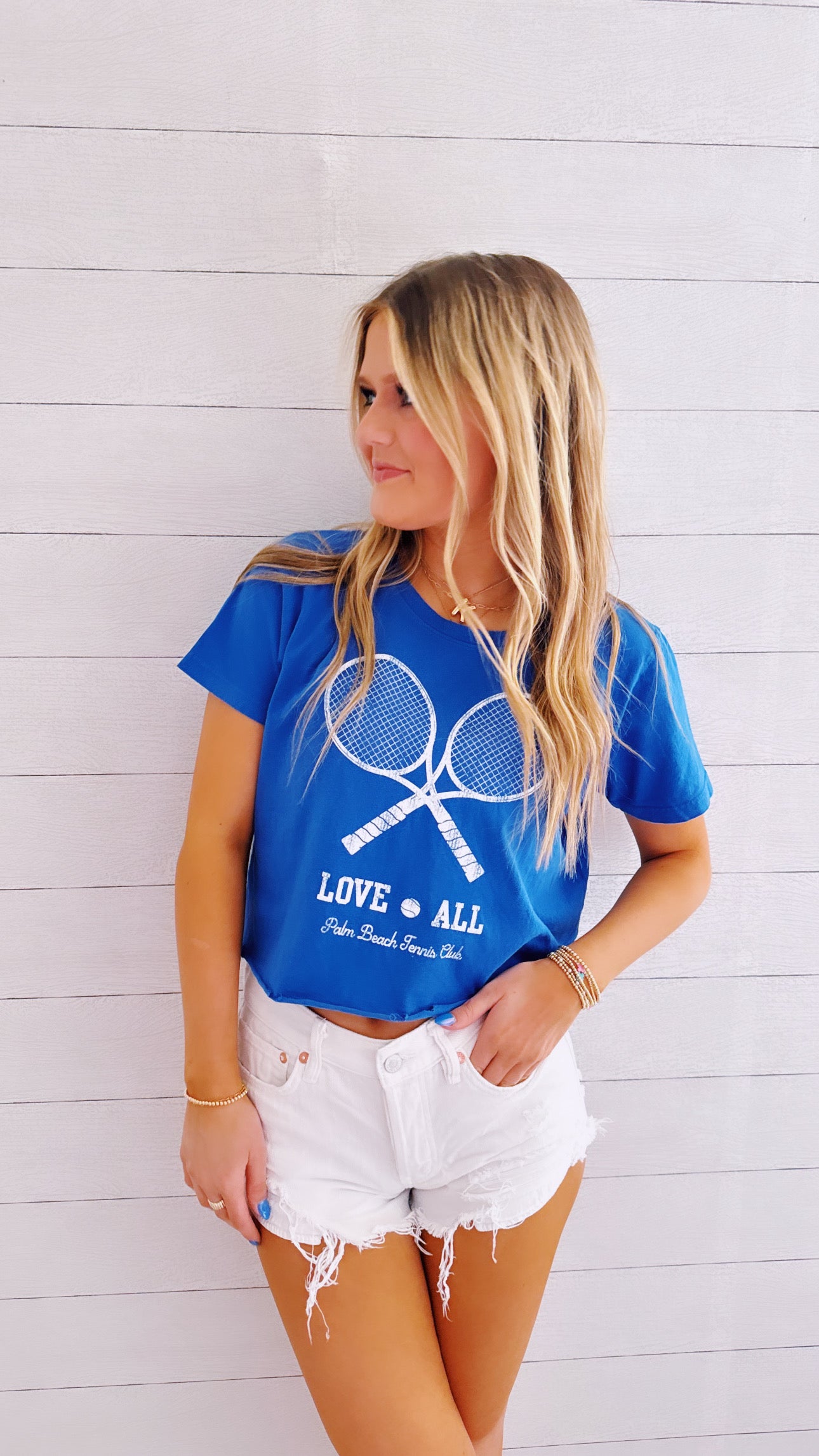 Love All Tennis Cropped Tee