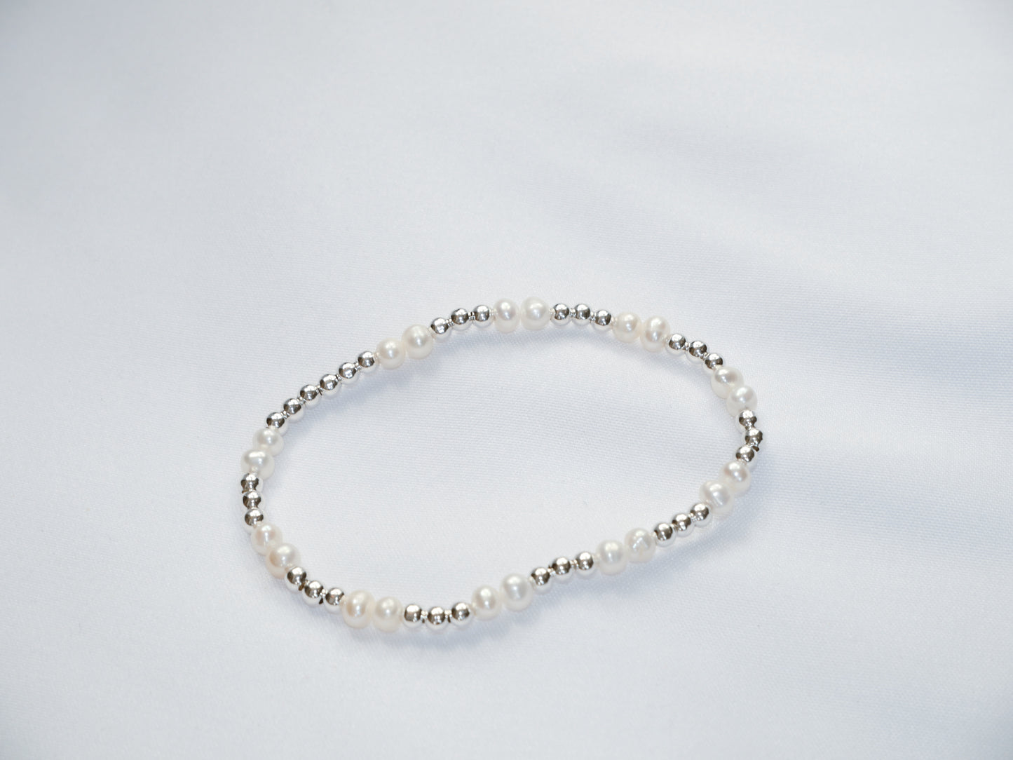 Sterling Silver Beaded Bracelet (2.5mm)