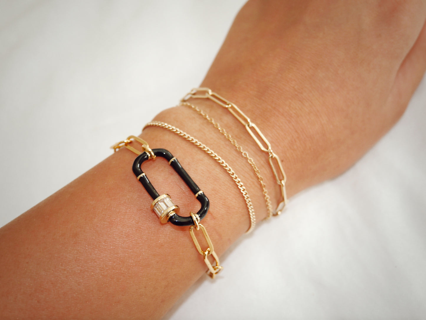 Black & Gold Caliber Bracelet