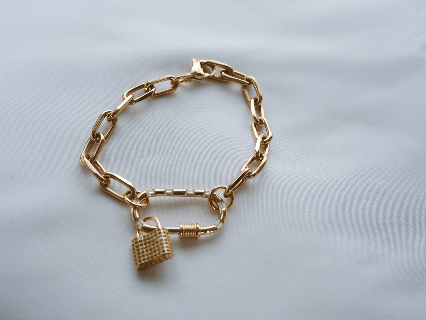 Gold Caliber Clip Bracelet