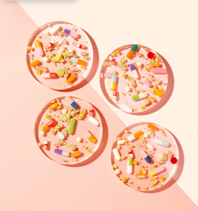 Pills + Gold Coaster