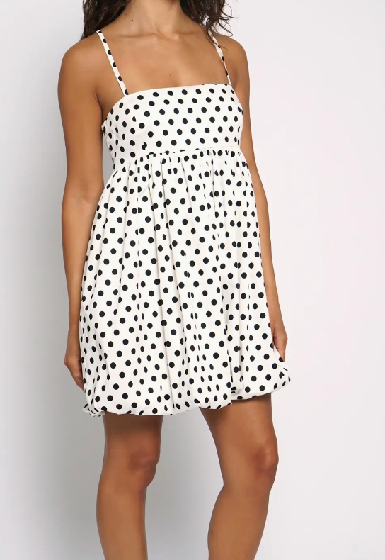 Missy Polka Dot Bubble Mini Dress