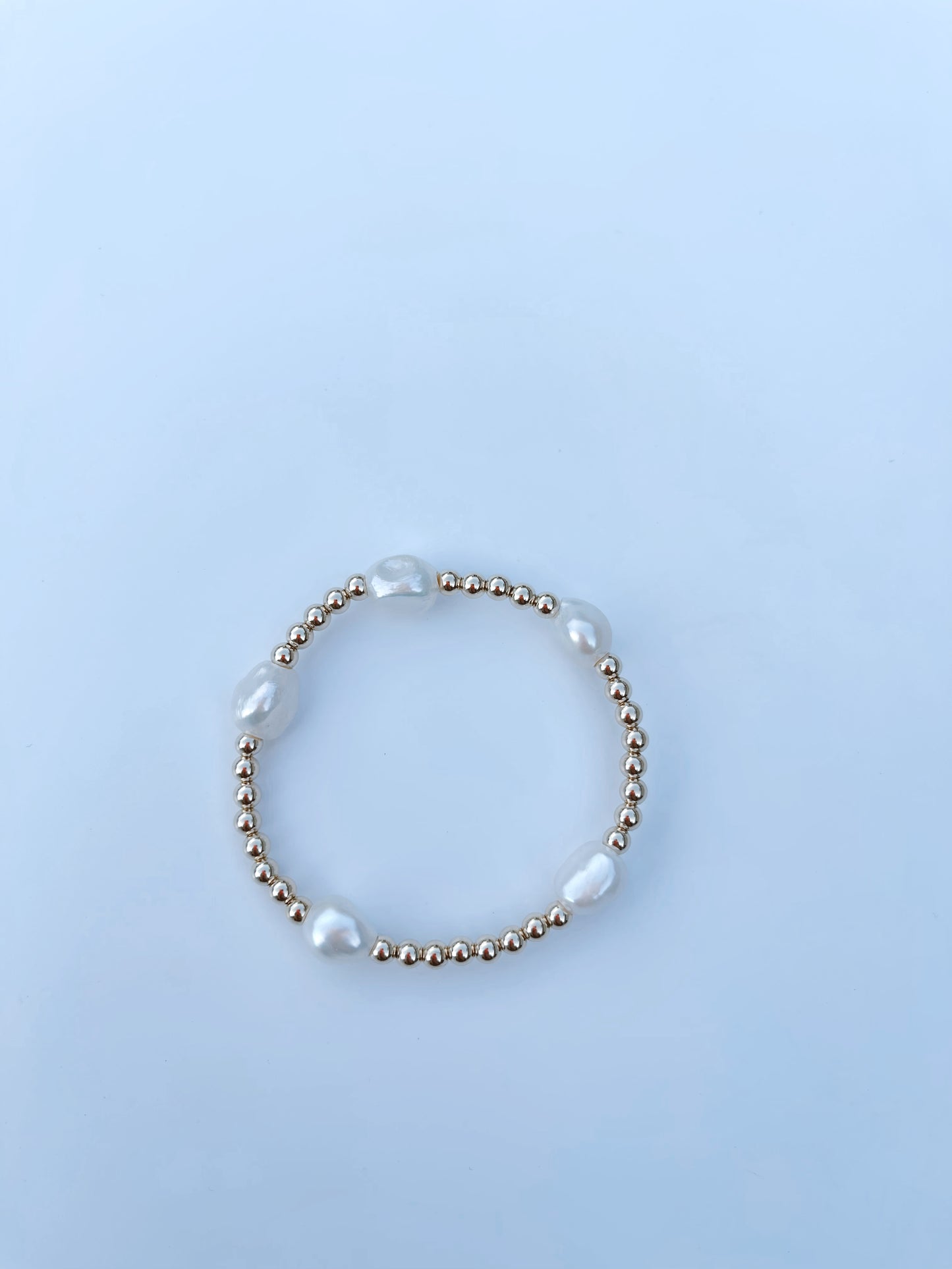 Full Fresh Water GF Beaded Bracelet