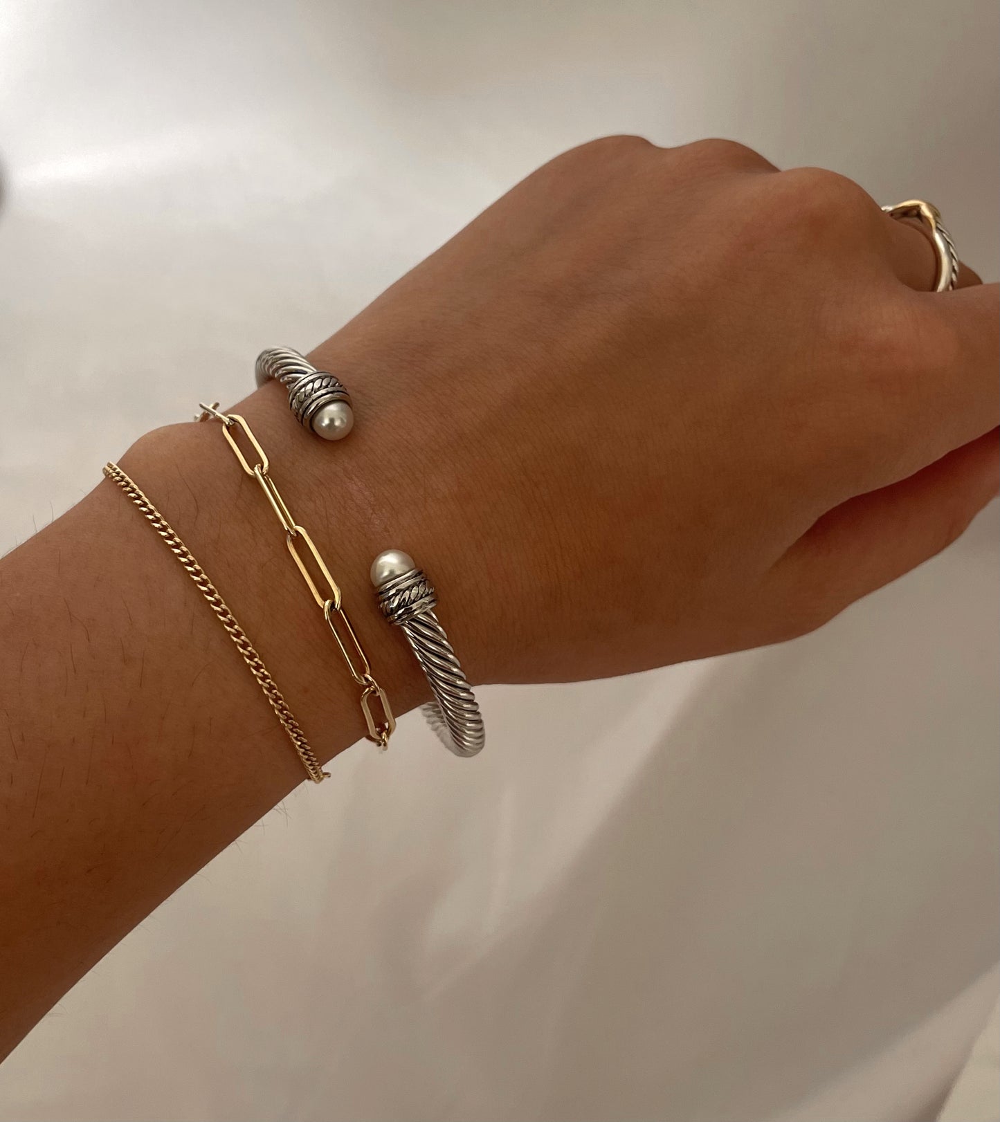 Pearl Cable Bracelet