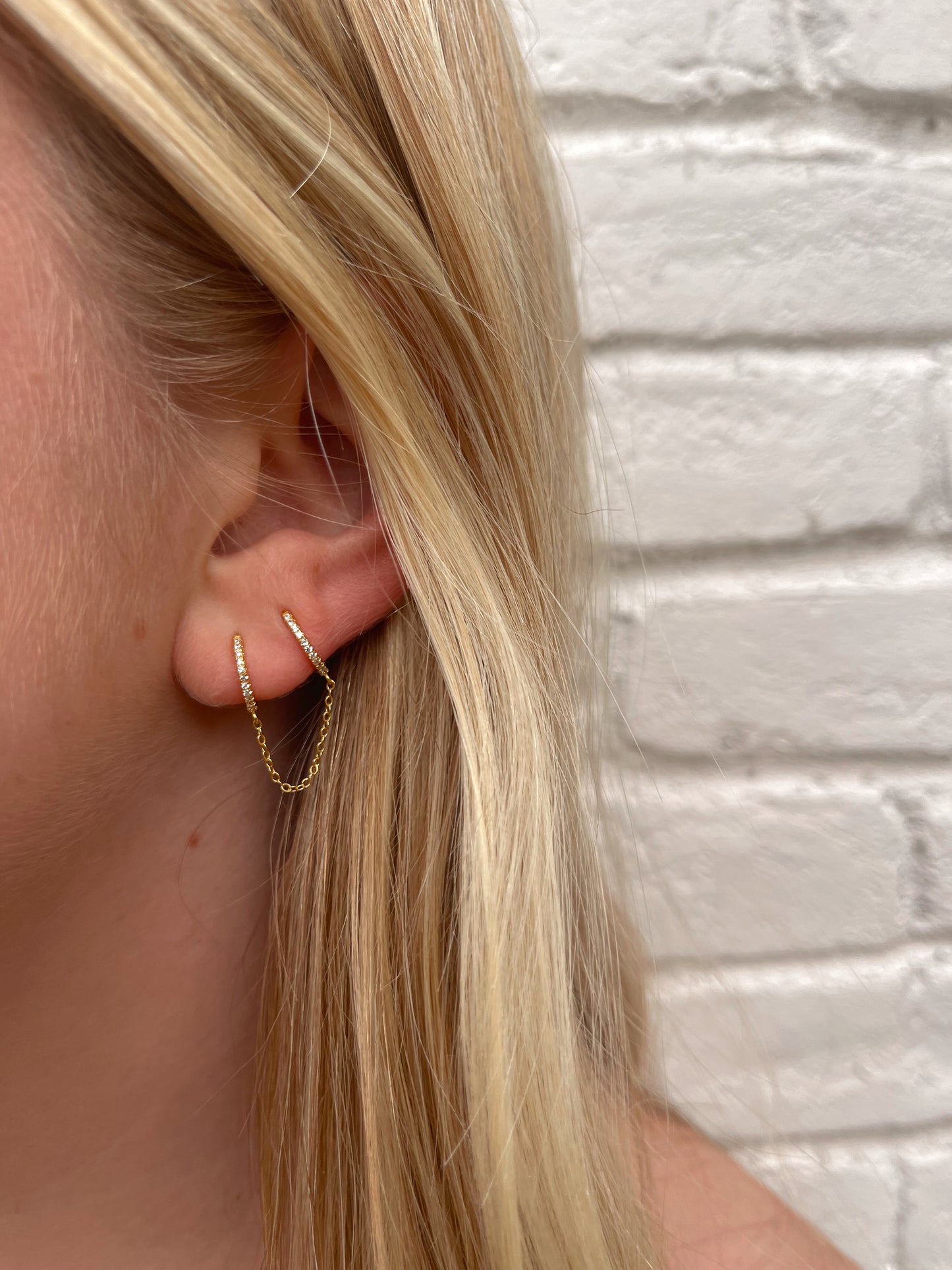 Double Huggie Earrings