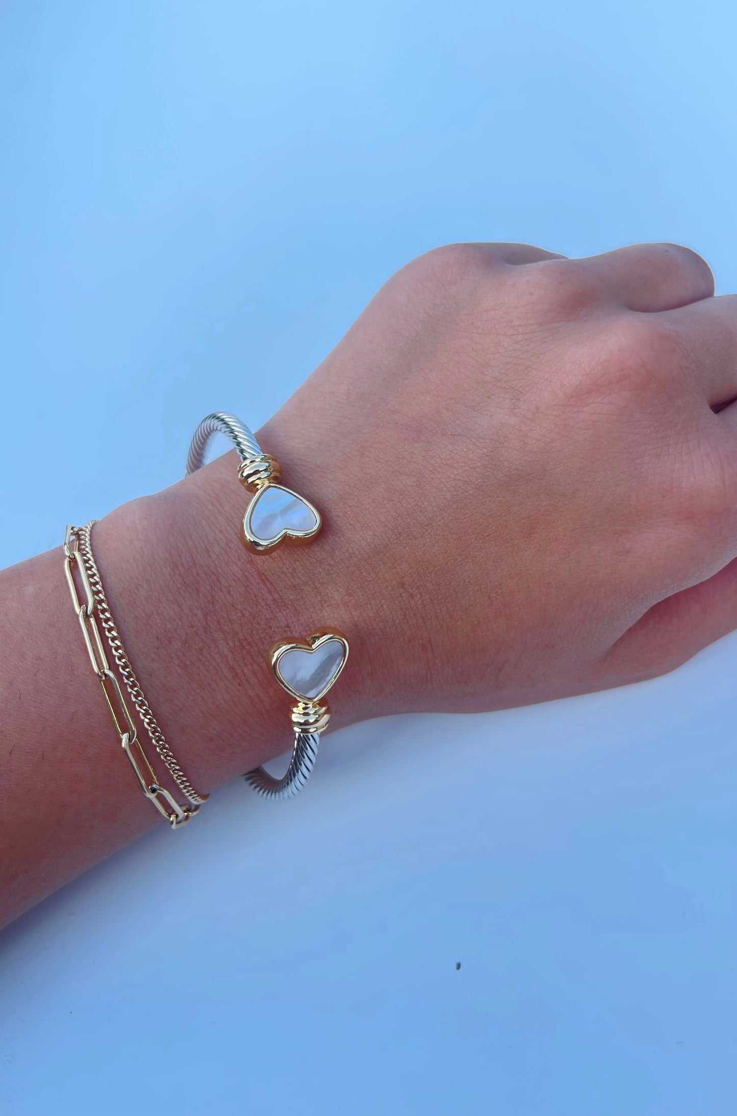 Heart Cable Bracelet