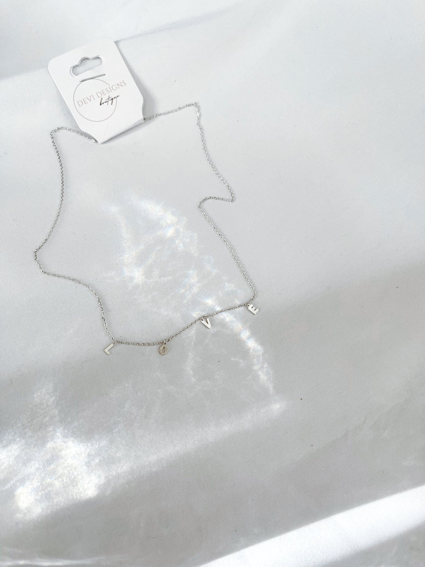 Silver Love Necklace