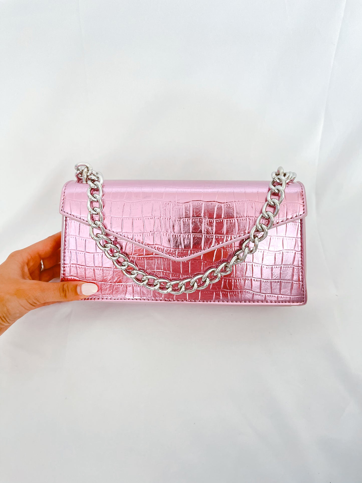 Metallic Pink Purse