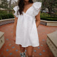 Pearly Nights Dress- White