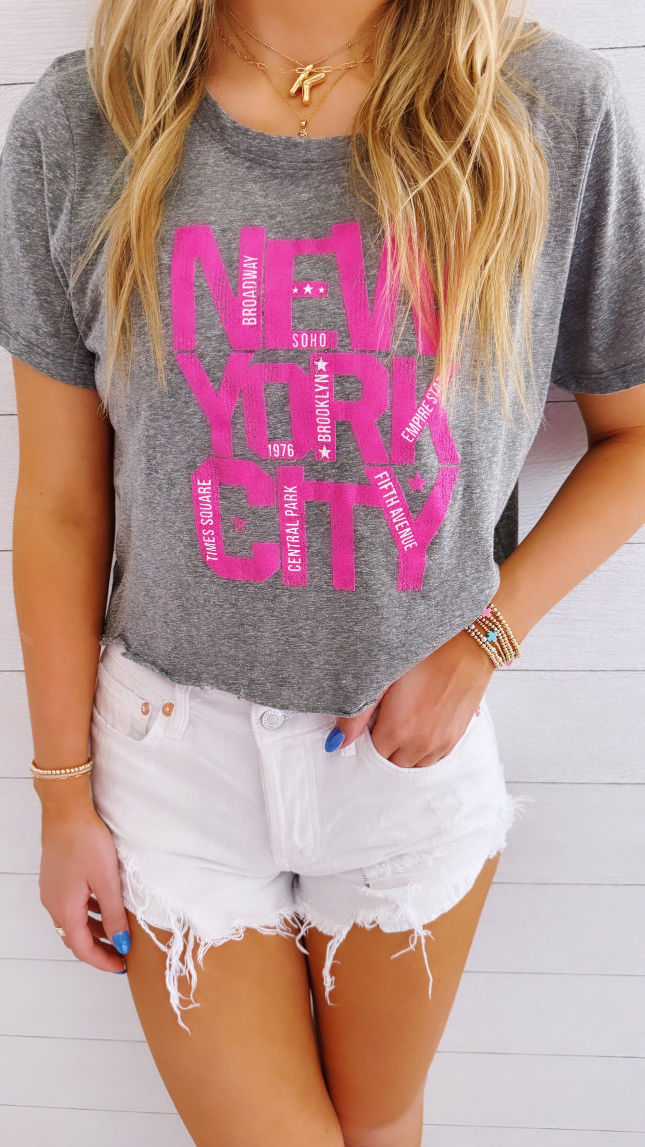 NYC Landmark Cropped Tee