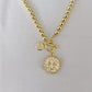 Beaded Coin Necklace