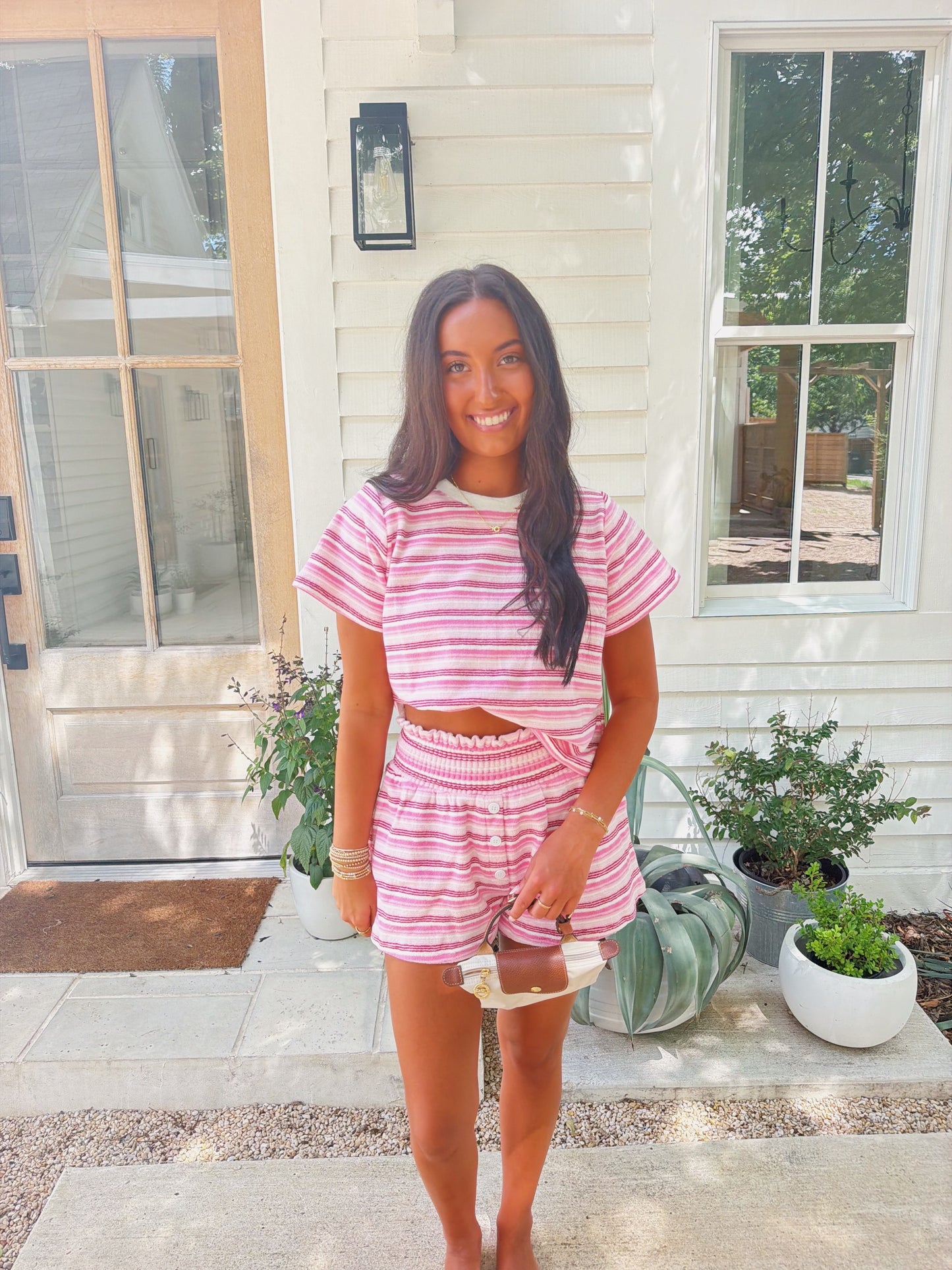 Striped Set- Pink