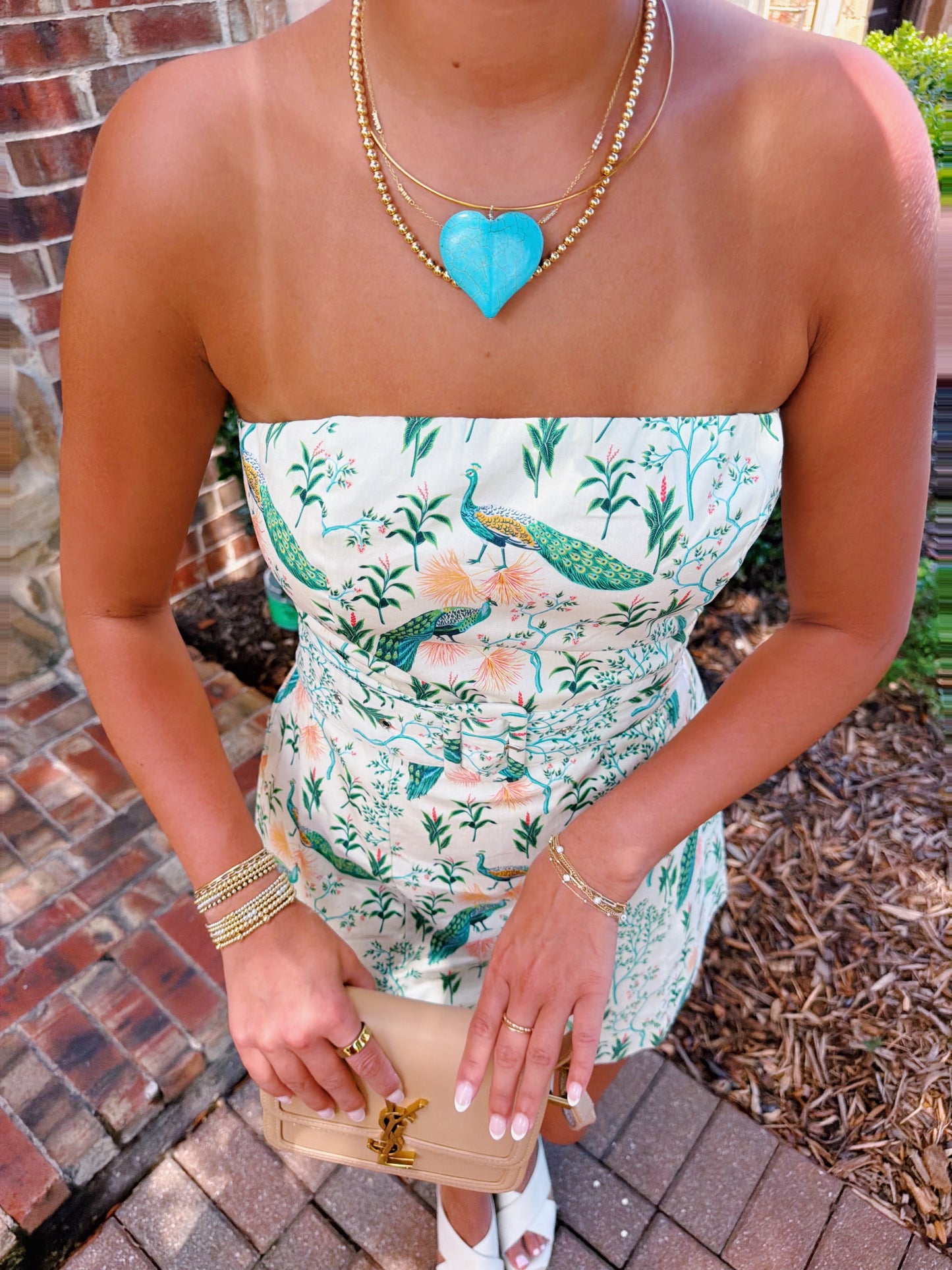 Peacock Mini Dress