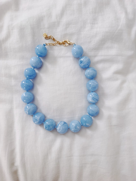 Blue Beaded Necklace