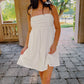 Poplin Dress- White