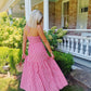 Sideline Sweetheart Maxi- Red/White