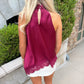 Merlot Lace Blouse