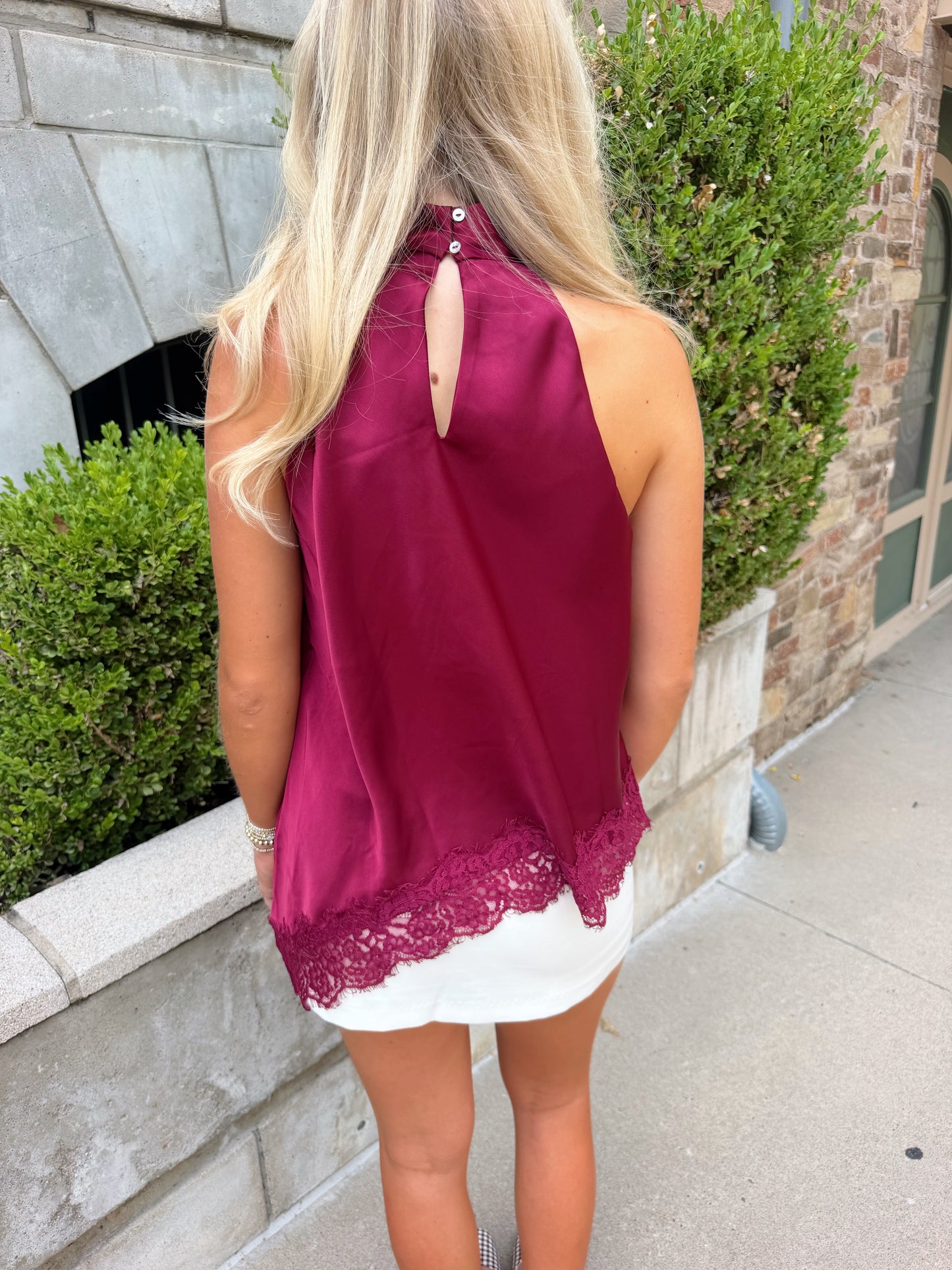 Merlot Lace Blouse