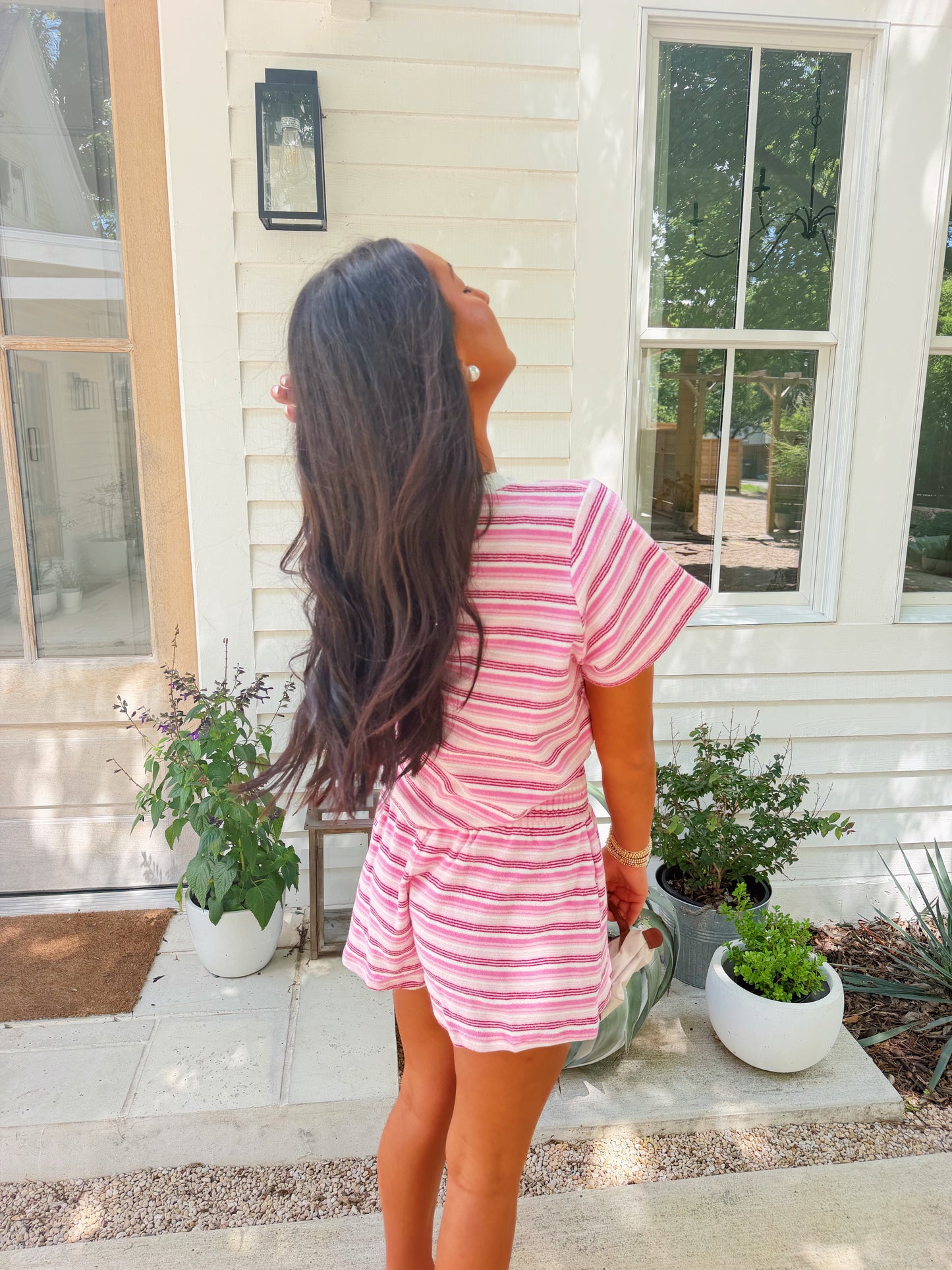 Striped Set- Pink