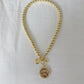 Beaded Coin Necklace