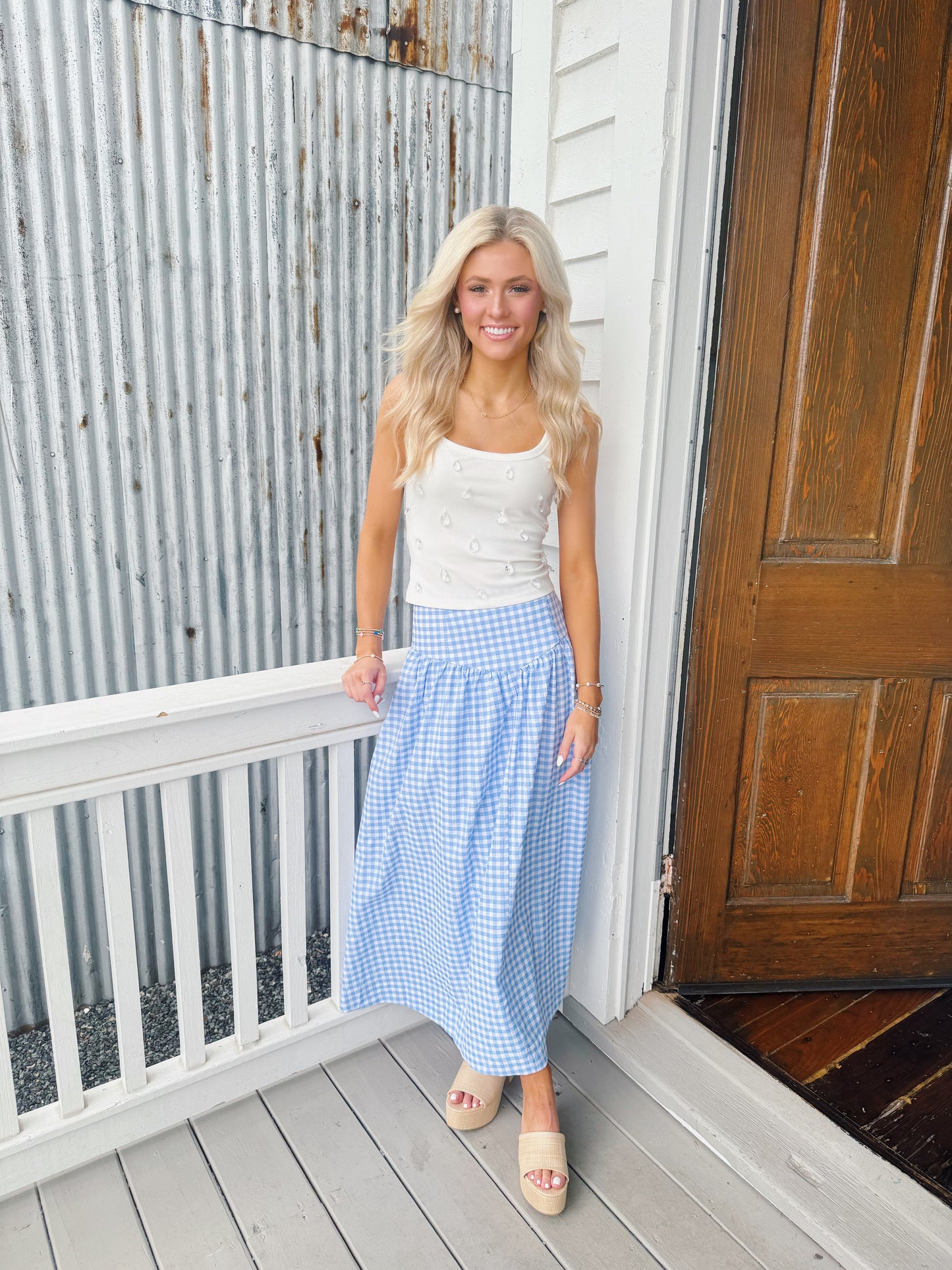Blueberry Belle Maxi Skirt