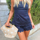 Hampton Eyelet Set- Navy