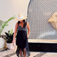 Tropic Tassel Dress- Black