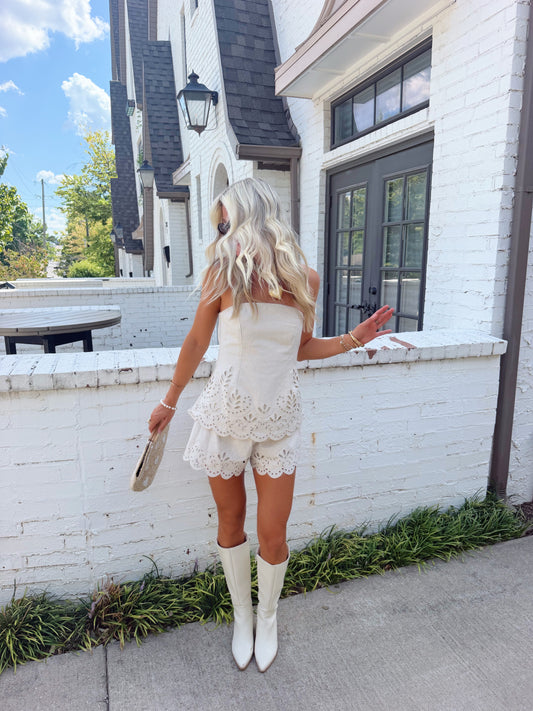 Hampton Eyelet Set- Ivory