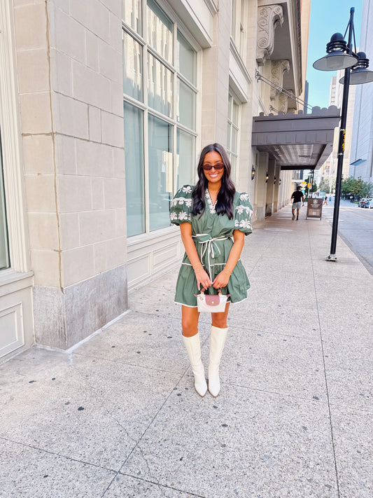 Evergreen Bloom Dress