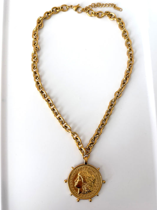 Gold Coin Necklace