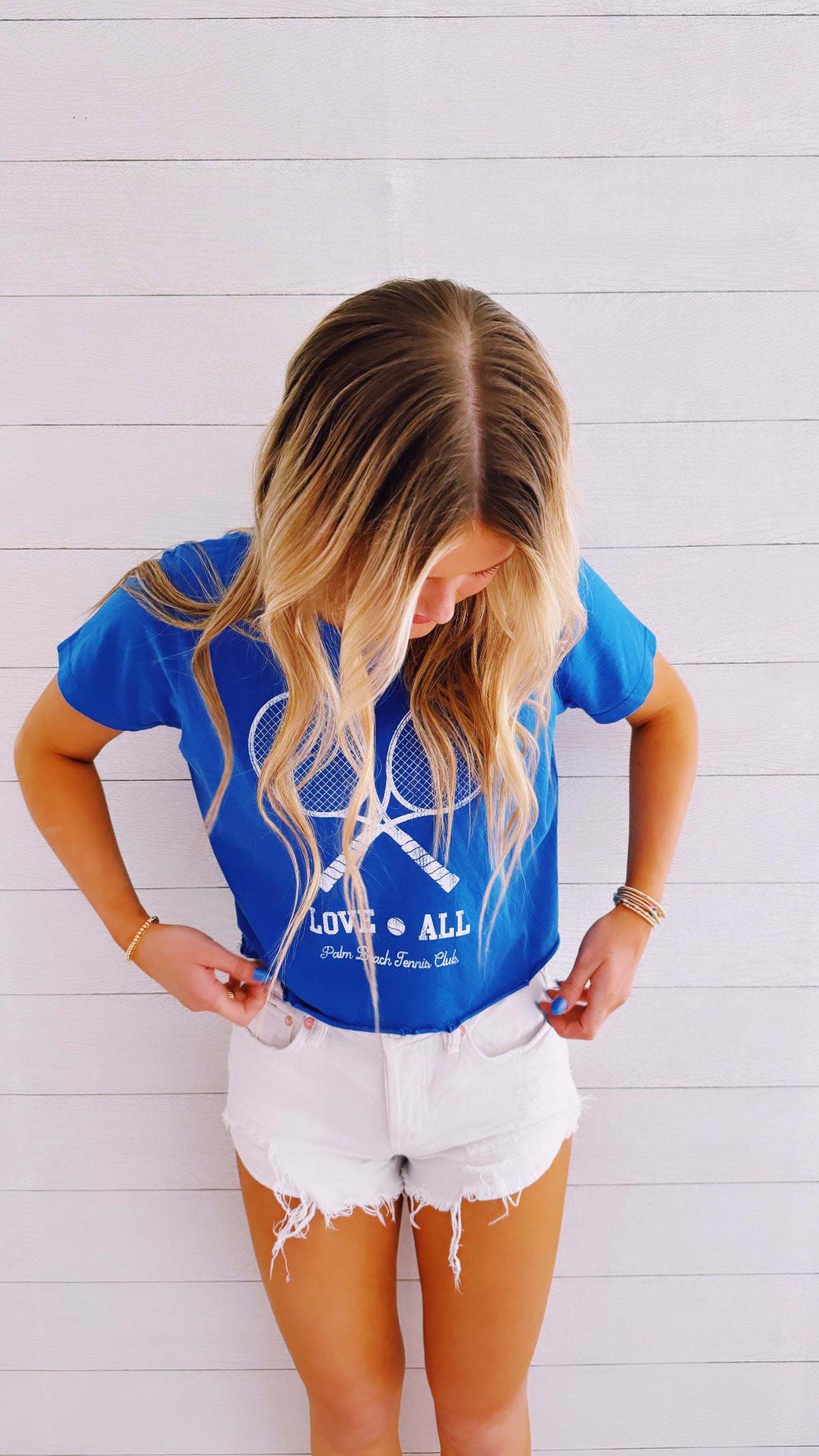 Love All Tennis Cropped Tee