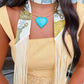 Fringe Twilly- Cream
