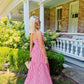 Sideline Sweetheart Maxi- Red/White
