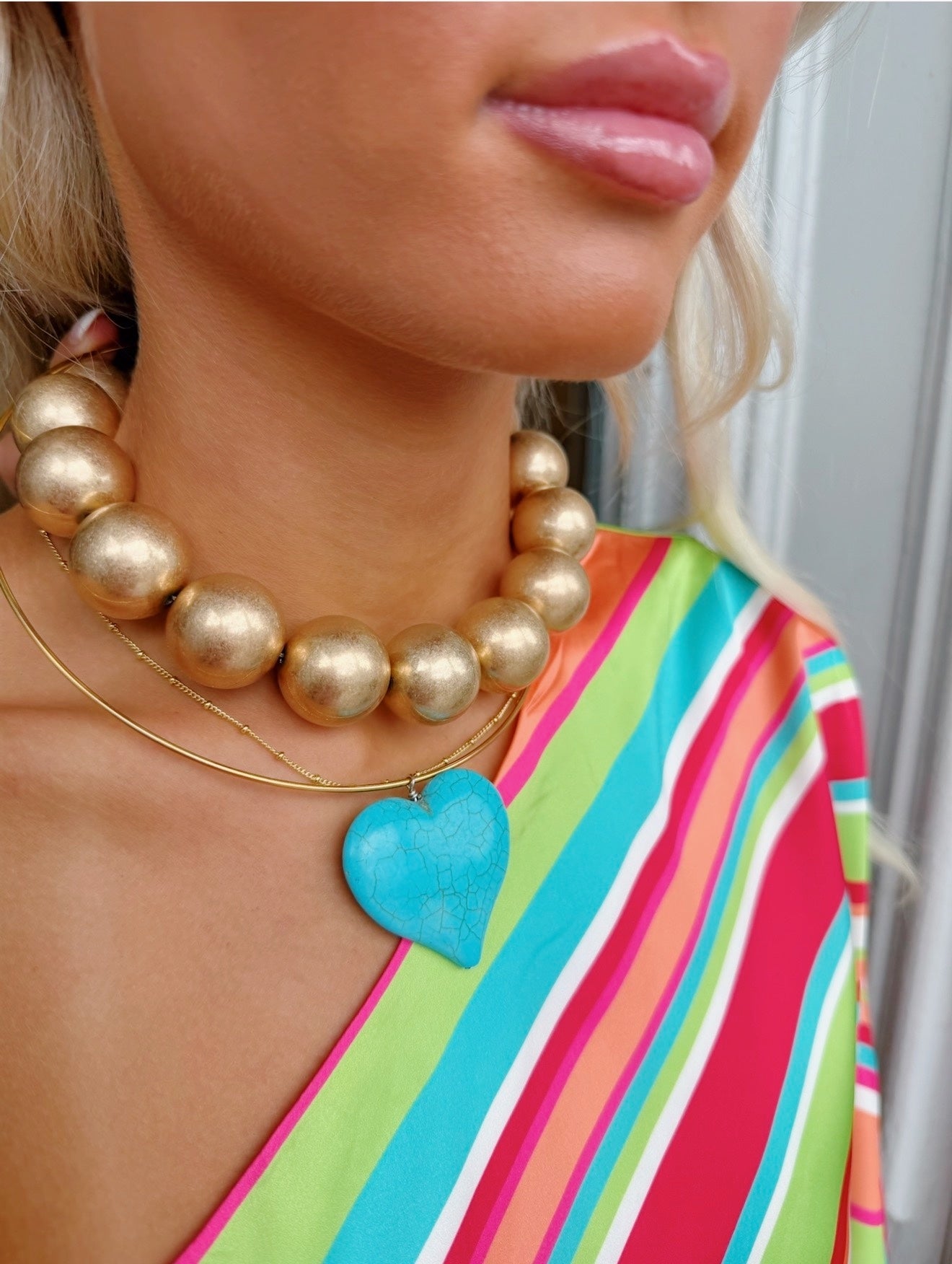 Gold Ball Necklace