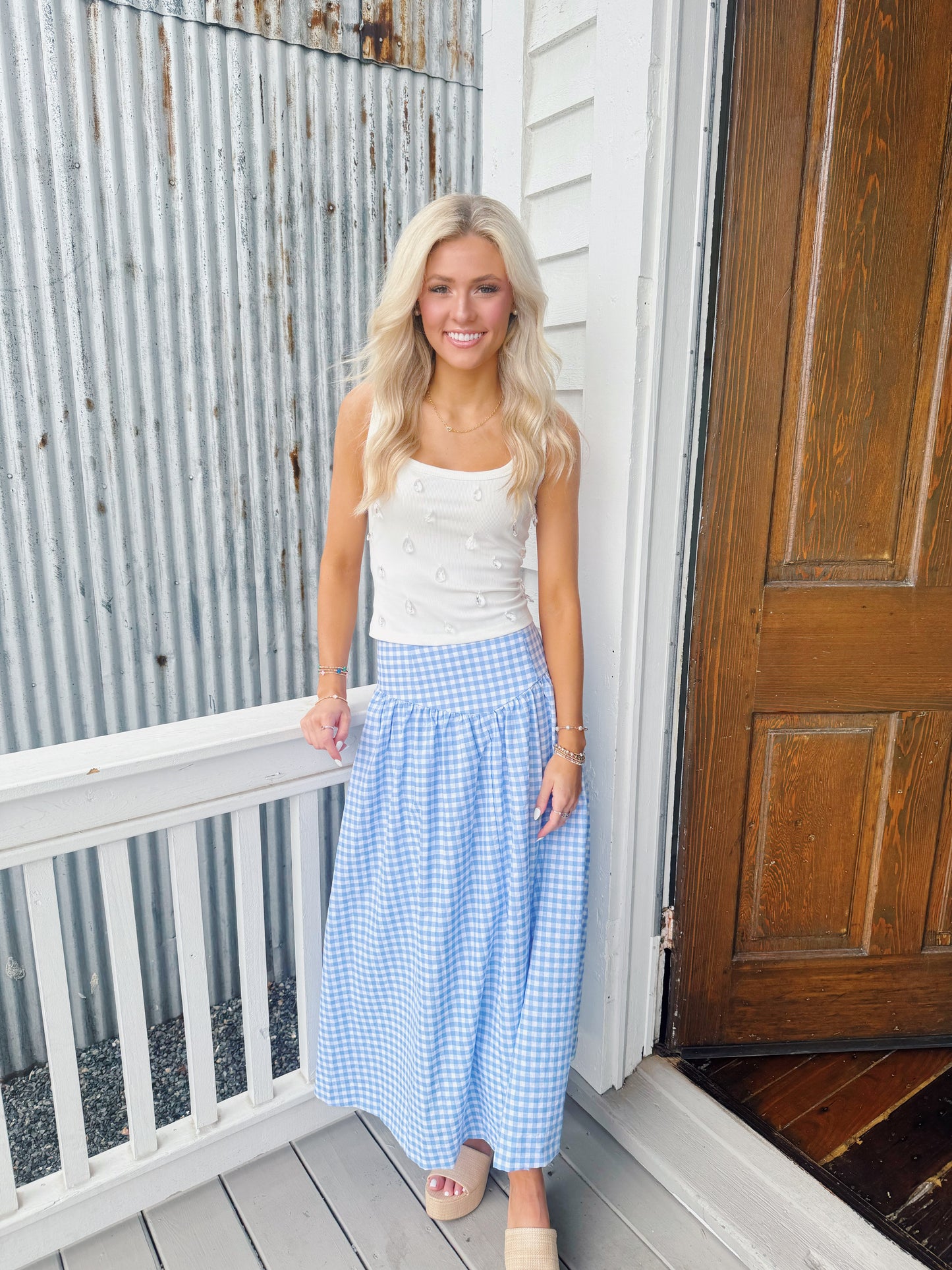 Blueberry Belle Maxi Skirt