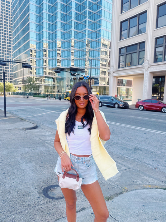 The Hazel Knit- Yellow