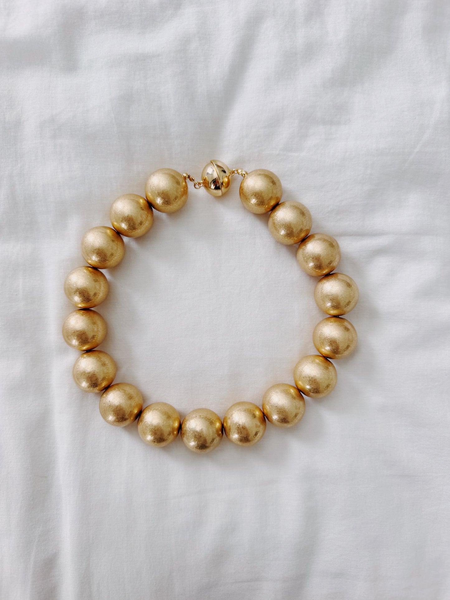 Gold Ball Necklace