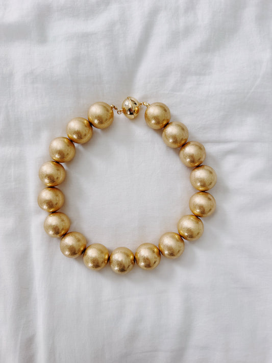Gold Ball Necklace
