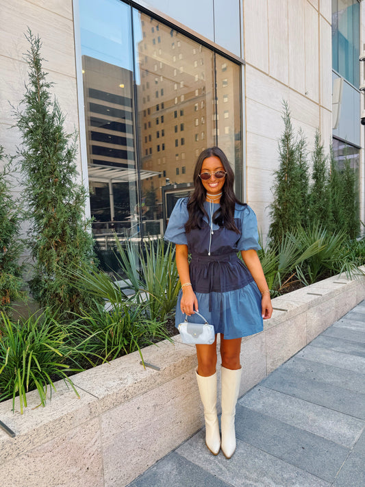 Moonlit Mist Mini Dress