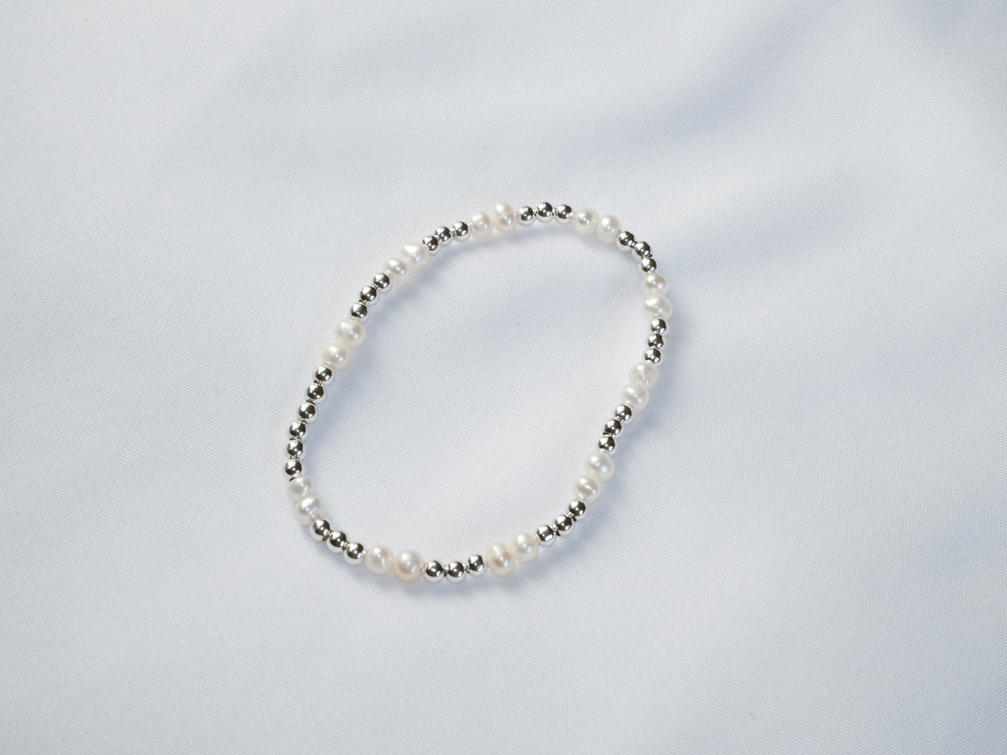 Sterling Silver Beaded Bracelet (2.5mm)