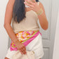 Silk Scarf- Pink/ Orange