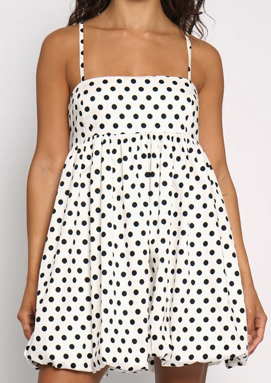 Missy Polka Dot Bubble Mini Dress