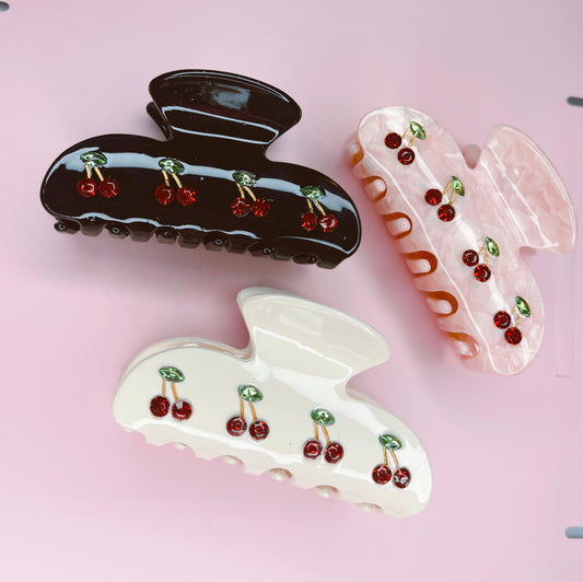 Cherry Hair Clips