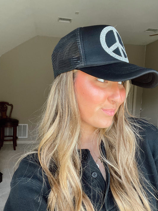 Peace Out Trucker Hat